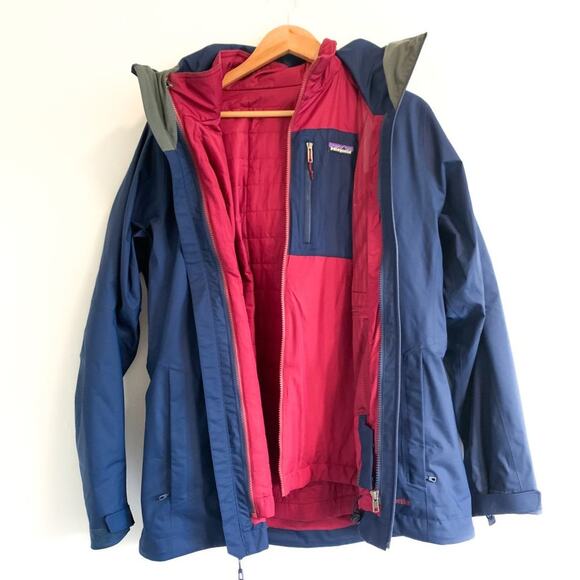 Patagonia Women's Recco 3 in 1 Snowbelle Reversible Insulated Ski Jacket Large - Picture 7 of 16